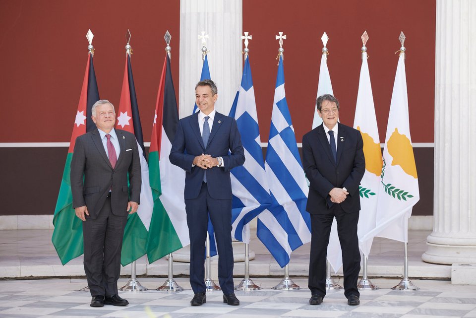 Κυριάκος Μητσοτάκης, Αναστασιάδης και βασιλιάς Ιορδανίας