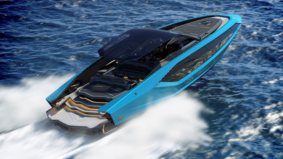 Οι γραμμές του νέου γιοτ της Lamborghini είναι στα πρότυπα των αυτοκινήτων της