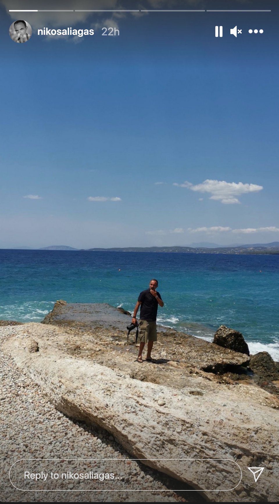 Νίκος Αλιάγας διακοπές στις Σπέτσες καλοκαίρι 2021