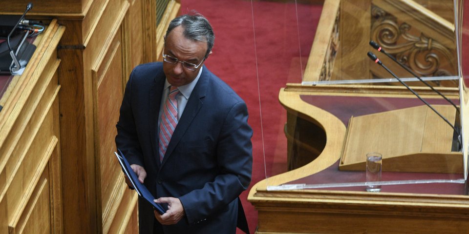 Ο Χρήστος Σταϊκούρας κατά τη διάρκεια ομιλίας του στη Βουλή / Φωτογραφία: Ευρωκίνηση- ΜΙΧΑΛΗΣ ΚΑΡΑΓΙΑΝΝΗΣ