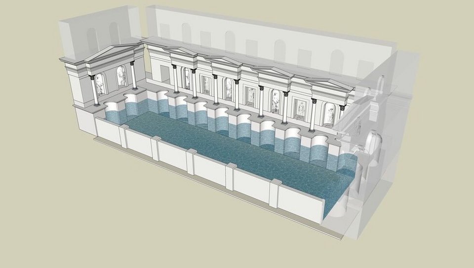 Ψηφιακή αναπαράσταση 3D του Κρηναίου στον 4ο αι. μ.Χ.