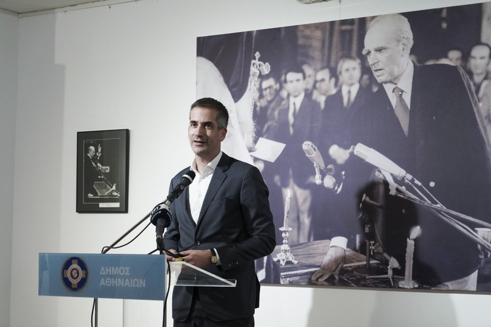 Ο δήμαρχος Αθηναίων Κ. Μπακογιάννης -Φωτογραφία: Menelaos Myrillas/Sooc