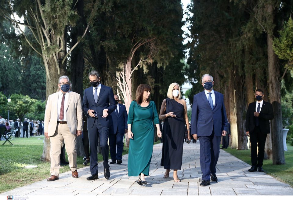 Δημήτρης Κουτσούμπας, Κυριάκος Μητσοτάκης, Κατερίνα Σακελλαροπούλου, Φώφη Γεννηματά, Κώστας Τασούλας