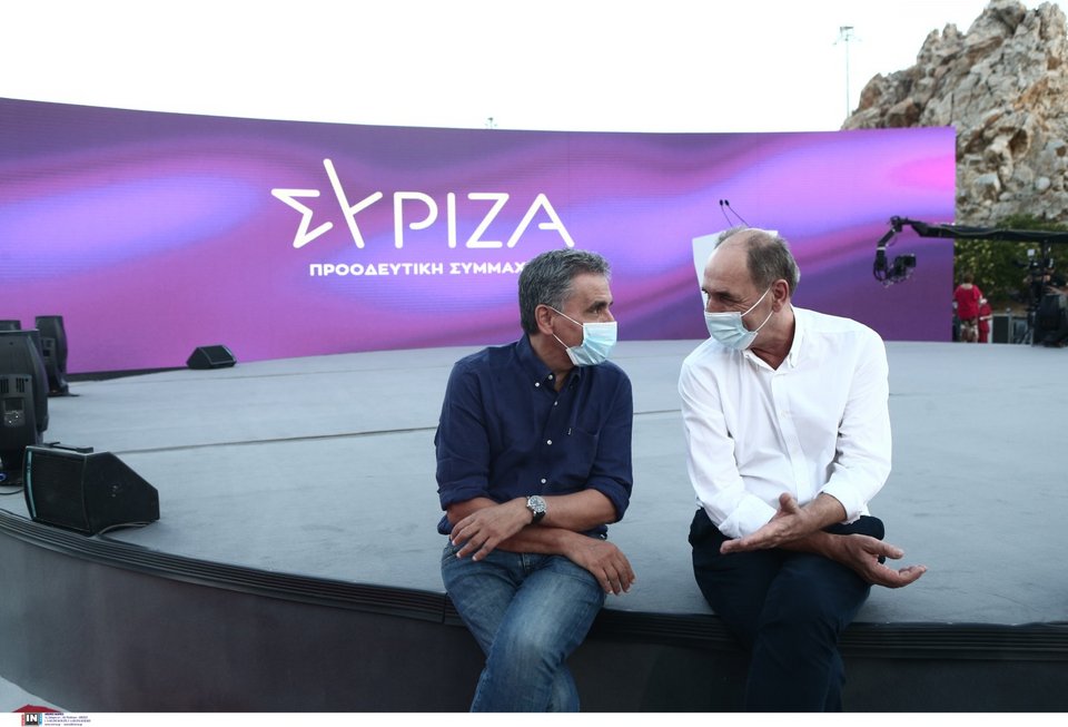 «Πηγαδάκι» Τσακαλώτου-Σταθάκη στο περιθώριο της Συνδιάσκεψης του ΣΥΡΙΖΑ -Φωτογραφία: Intimenews/ΤΖΑΜΑΡΟΣ ΠΑΝΑΓΙΩΤΗΣ