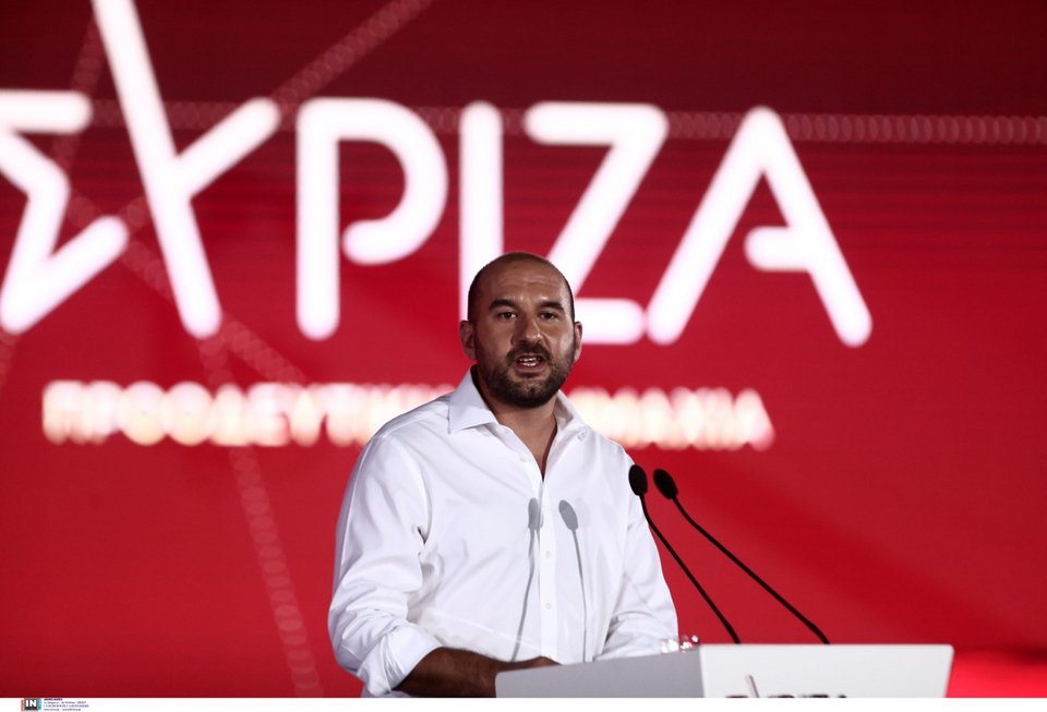 Ο Δημ. Τζανακόπουλος στη Συνδιάσκεψη ΣΥΡΙΖΑ στο Κατράκειο θέατρο της Νίκαιας -Φωτογραφία: Intimenews/ΤΖΑΜΑΡΟΣ ΠΑΝΑΓΙΩΤΗΣ