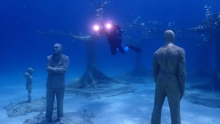 Αγία Νάπα υποβρύχιο μουσείο γλυπτά 