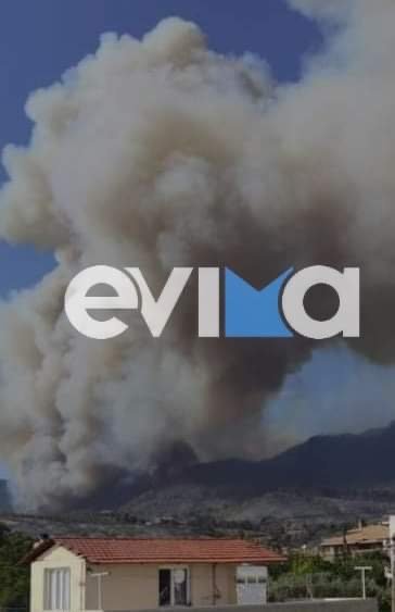 Η αναζωπύρωση στις Ροβιές / Φωτογραφία: evima.gr