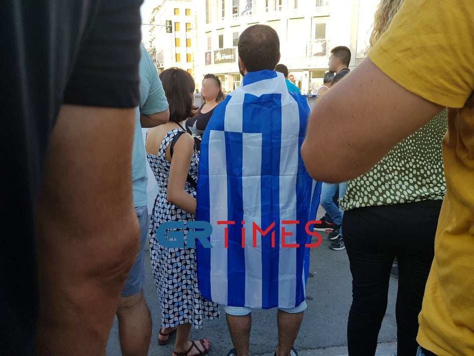 συγκέντρωση αντιεμβολιαστών Θεσσαλονίκη