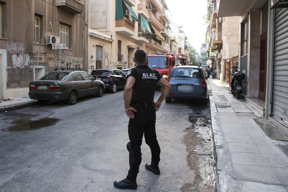 Πυροσβεστική αστυνομικός φωτιά Κάτω Πατήσια