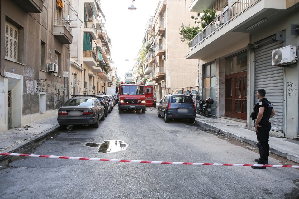 Πυροσβεστική αστυνομικός φωτιά Κάτω Πατήσια