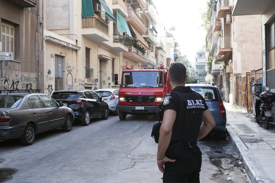 Πυροσβεστική αστυνομικός φωτιά Κάτω Πατήσια