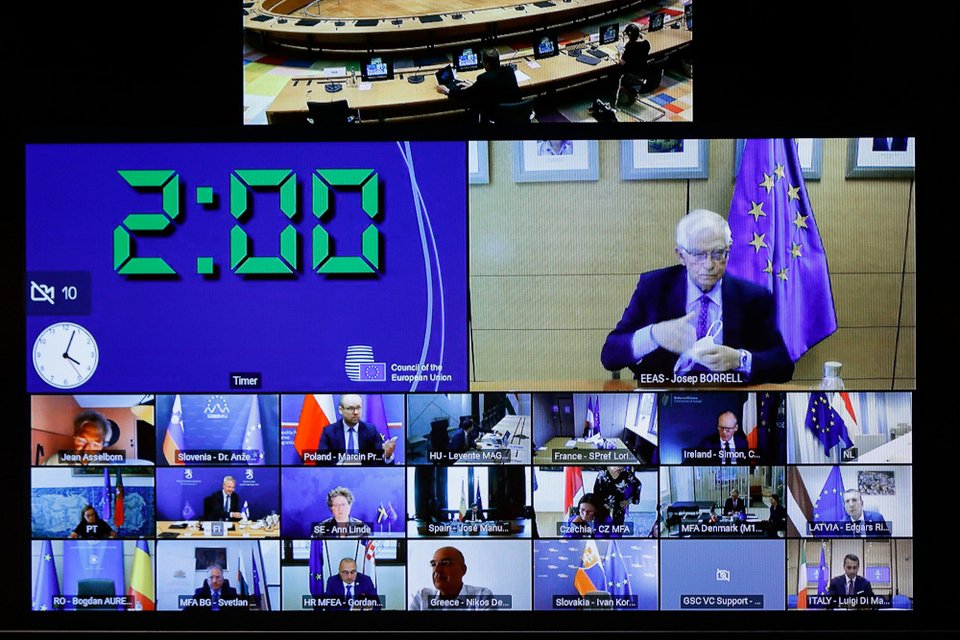 Η τηλεδιάσκεψη των υπουργών Εξωτερικών της ΕΕ για την κατάσταση στο Αφγανιστάν / ΦΩΤΟΓΡΑΦΙΑ: AP