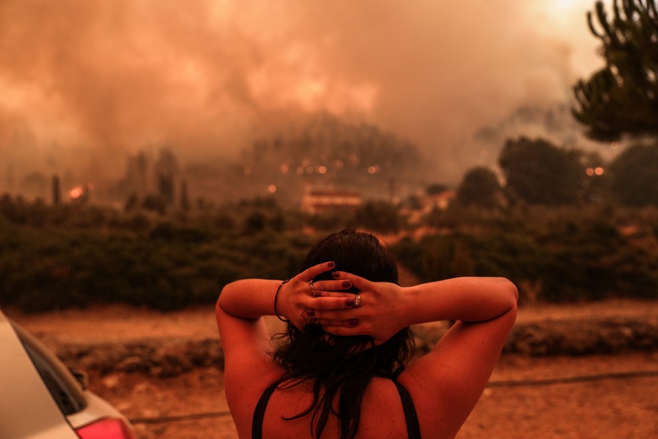 Φωτιά στις Γούβες Ευβοίας / EUROKINISSI/ΒΑΣΙΛΗΣ ΡΕΜΠΑΠΗΣ