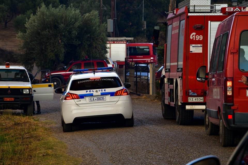 Πυρκαγιά στην Ηρακλειά της Αρχαίας Ολυμπίας -Φωτογραφία: ilialive/ ΓΙΑΝΝΗΣ ΣΠΥΡΟΥΝΗΣ