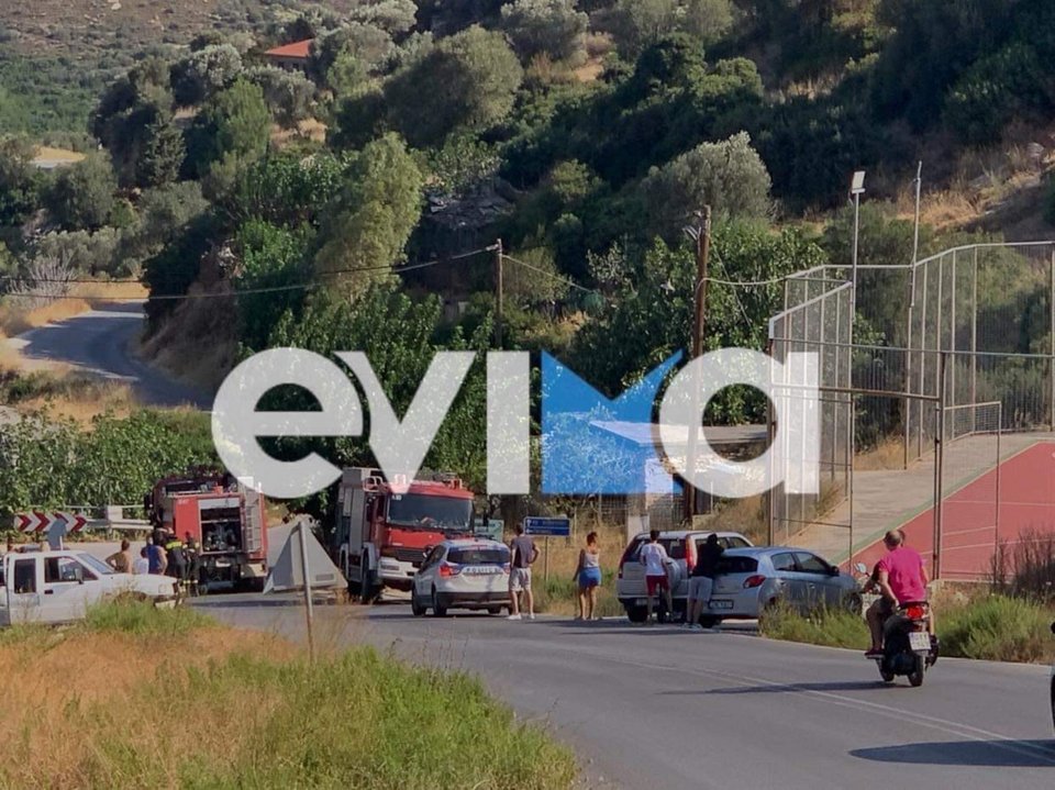 Άμεσα έσπευσε στο σημείο η Πυροσβεστική / Φωτογραφία: evima.gr