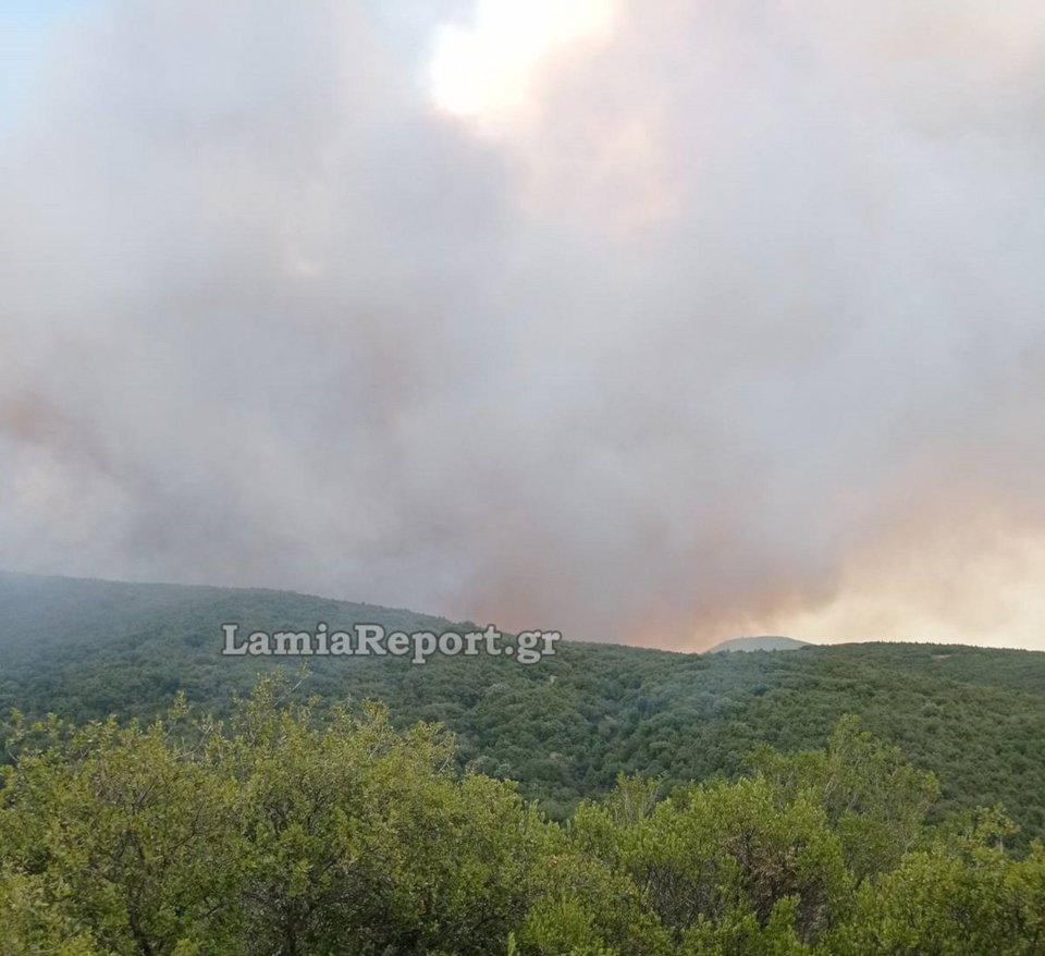 Υπάρχουν μεγάλες και επικίνδυνες αναζωπυρώσεις / Φωτογραφία: lamiareport.gr