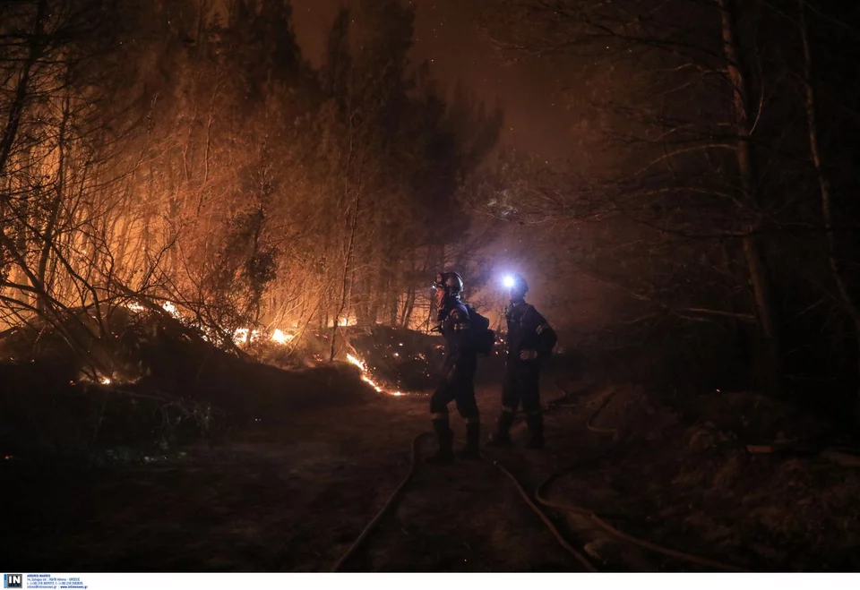 Φωτογραφίες: Η ολονύχτια μάχη με τις φλόγες στην Δυτική Αιγιάλεια 4