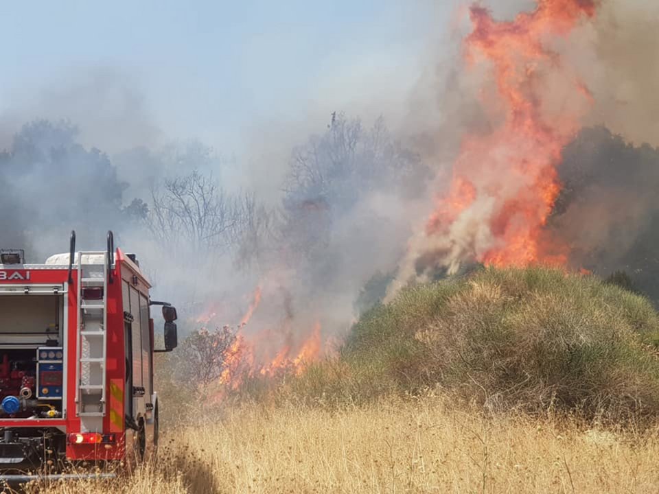 Η Πυροσβεστική κάνει προσπάθειες για να τη θέση υπό έλεγχο / Φωτογραφία: evros-news.gr