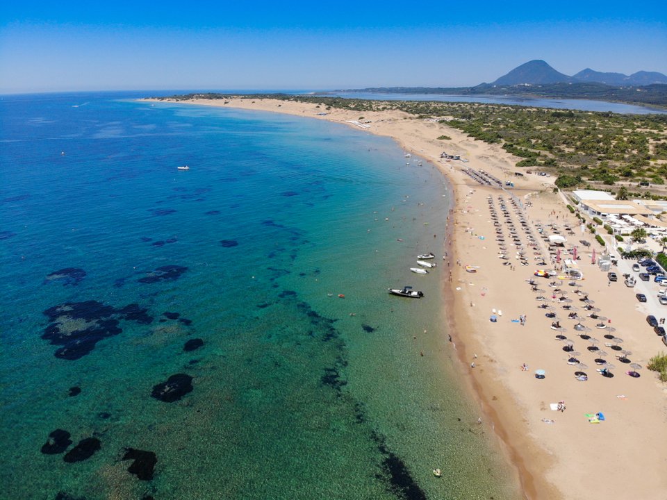 παραλία Ισσός στην Κέρκυρα