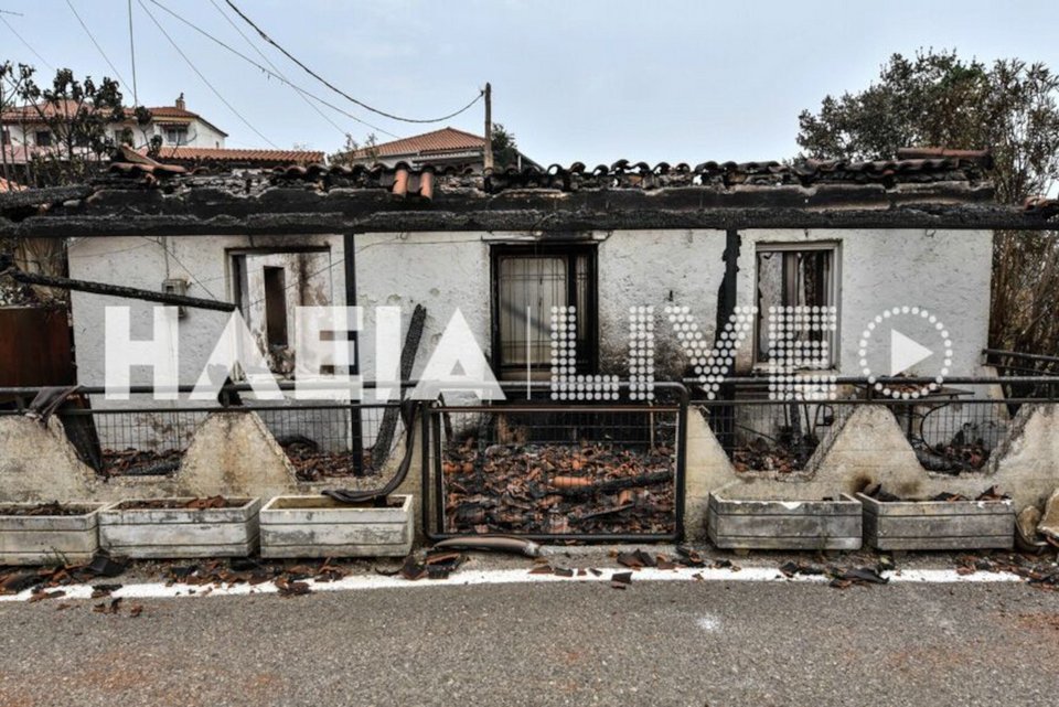 Μια εικόνα ενδεικτική των καταστροφών στη Γορτυνία / Φωτογραφία: ilialive.gr