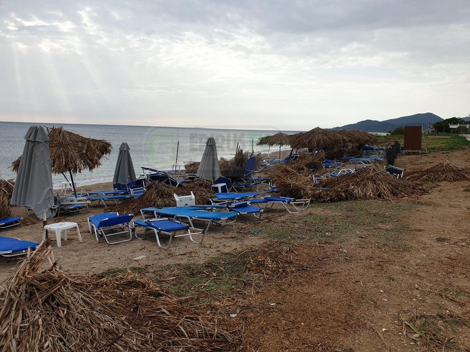 Ο καιρός είχε άγριες διαθέσεις και στην Πρέβεζα / Φωτογραφία: epirus-tv-news.gr