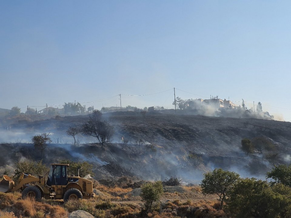 Η φωτιά περιορίστηκε αρκετά γρήγορα / Φωτογραφία: kosnews24.gr