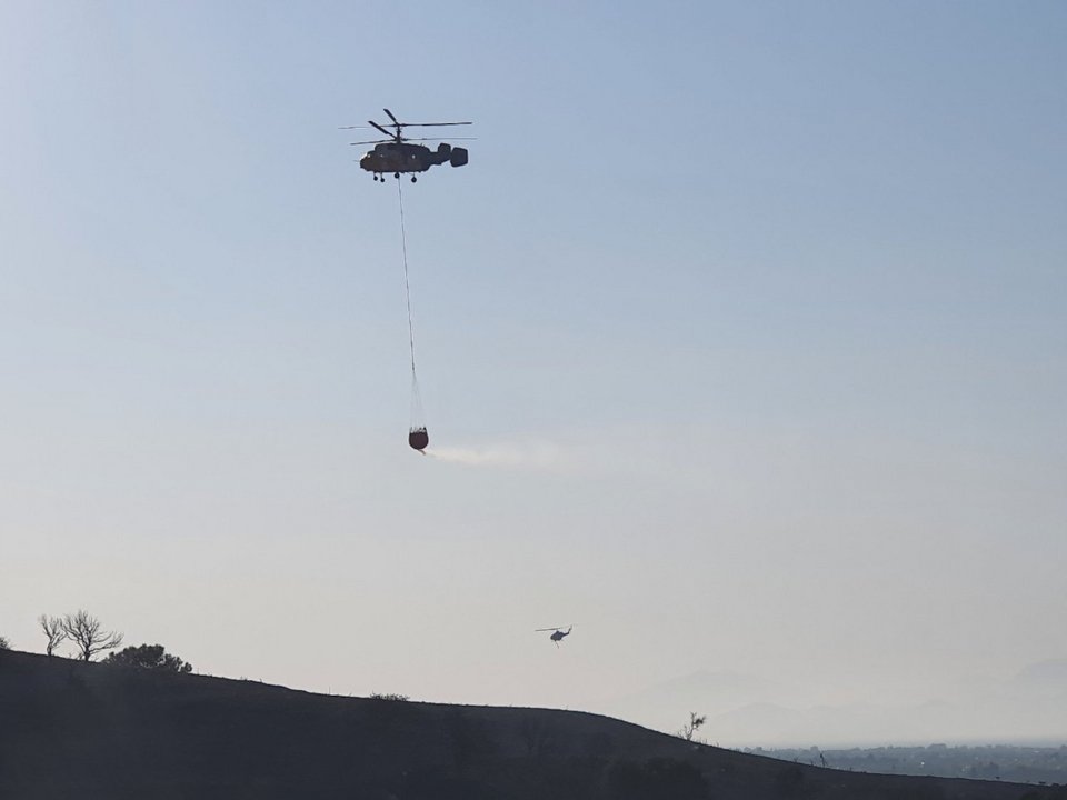 Η επιχείρηση των ελικοπτέρων ήταν καταλυτική / Φωτογραφία: kosnews24.gr