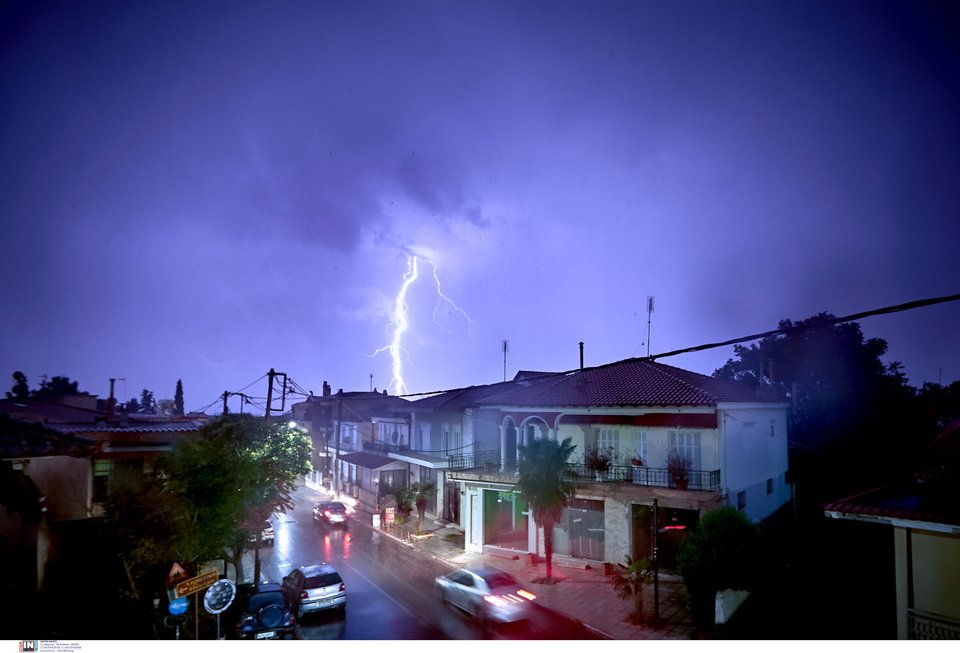 Καταιγίδες στη Βόρεια Ελλάδα/ Φωτογραφία: Intime news
