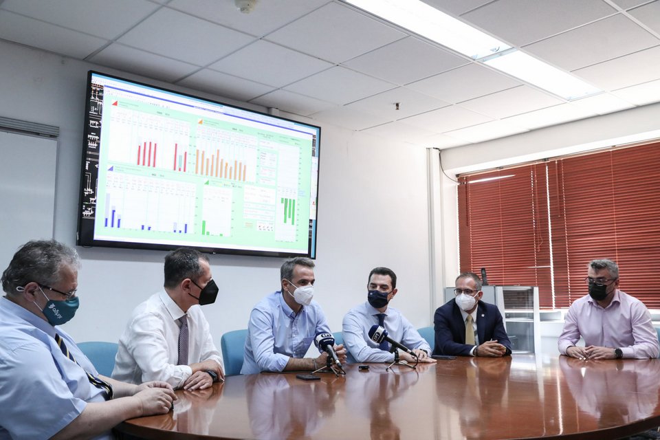 Κυριάκος Μητσοτάκης σύσκεψη ηλεκτρικό ρεύμα καύσωνας