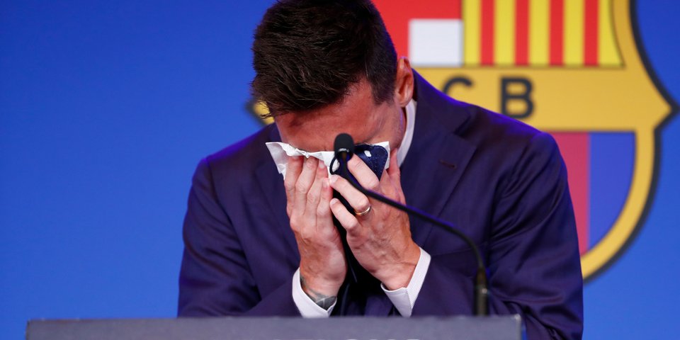 Ο Λιονέλ Μέσι ξέσπασε σε κλάματα με την είσοδό του/ Φωτογραφία: AP IMAGES
