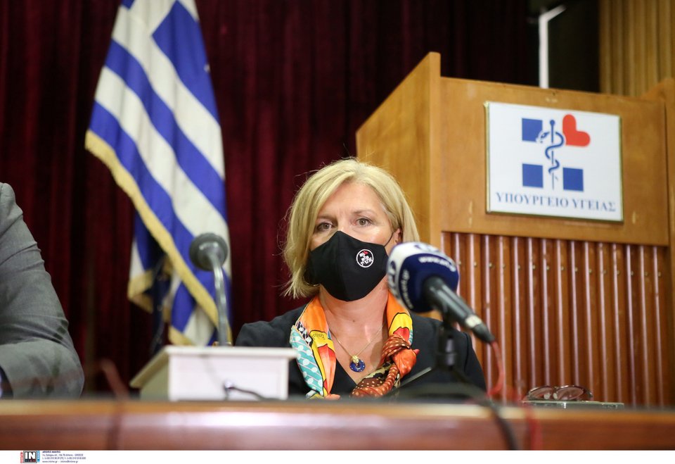 Η νέα αναπληρώτρια υπουργός Υγείας, Μίνα Γκάγκα/ Φωτογραφία: intime news