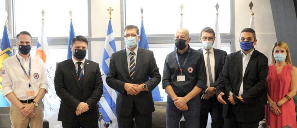 Θερμές ευχαριστίες από τον κ. Χαρδαλιά για την άμεση απόκριση της ΕΕ στο ελληνικό αίτημα / Φωτογραφία: ΓΓΠΠ