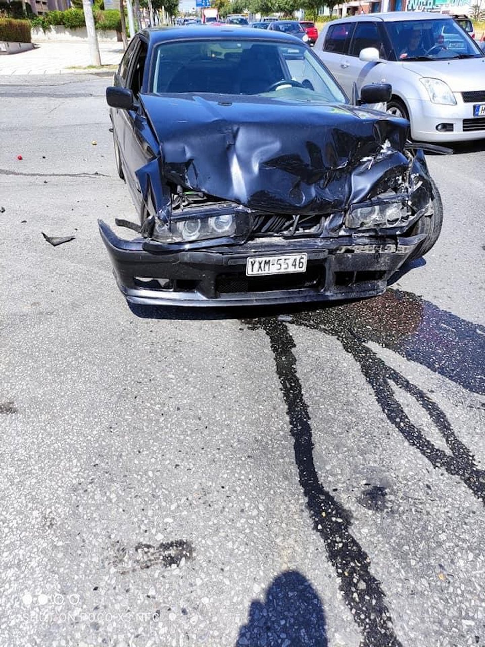 Το άλλο όχημα που ενεπλάκη στο τροχαίο/ Φωτογραφία thestival.gr Νίκος Πασιώλας