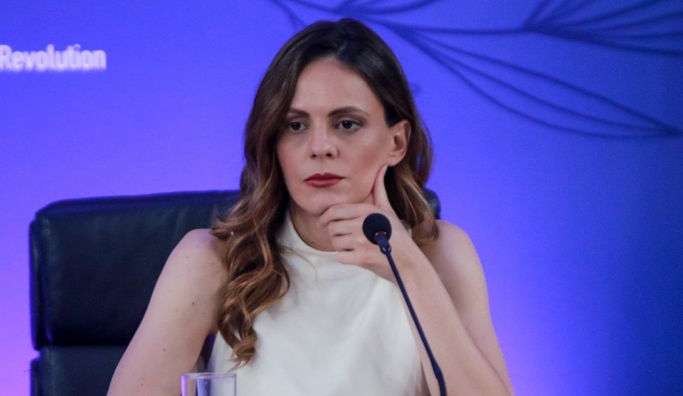 Η Έφη Αχτσιόγλου / Φωτογραφία: EUROKINISSI-ΣΑΓΙΑΣ ΤΑΚΗΣ