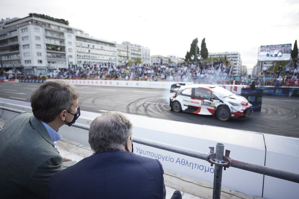 Ο πρωθυπουργός με τον πρόεδρο της FIA / Φωτογραφία: Γραφείο Τύπου Πρωθυπουργού