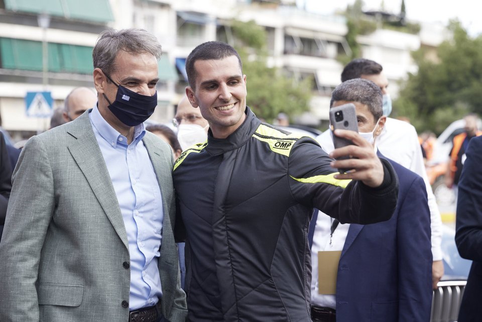 To «μενού» περιλάμβανε και selfie / Φωτογραφία: Γραφείο Τύπου Πρωθυπουργού