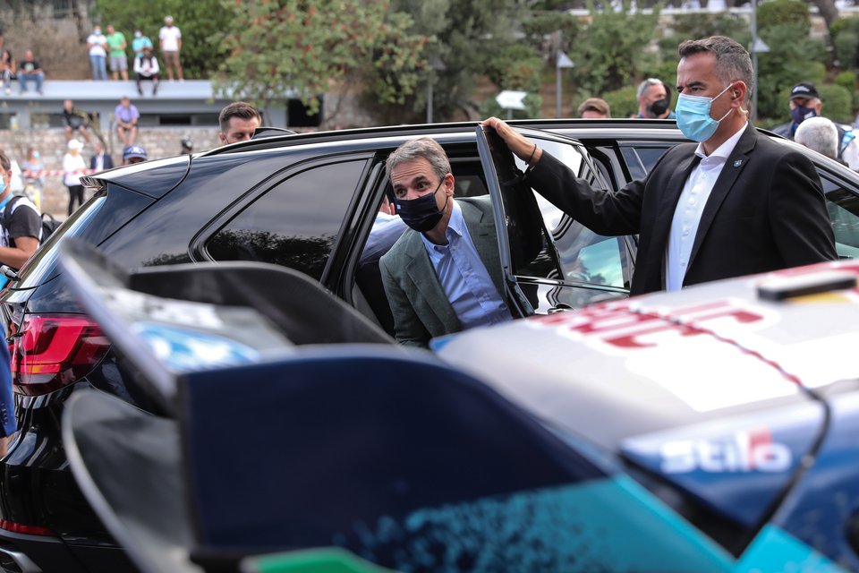Ο Κυριάκος Μητσοτάκης φθάνει στην τελετή έναρξης / Φωτογραφία: George Vitsaras / SOOC