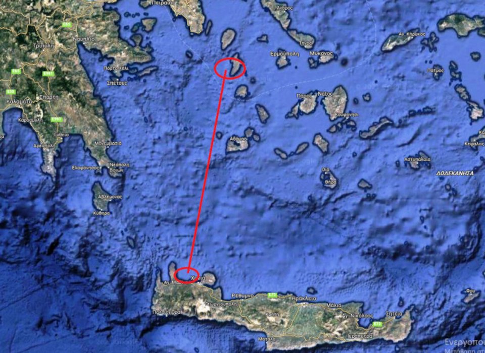 Η απόσταση που διένυσε το σκάφος