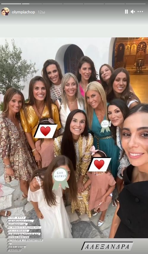 Χοψονίδου έκτο παιδί βάφτιση καλεσμένοι