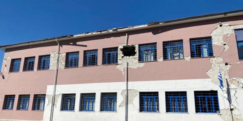 Οι καταστροφές που προκάλεσε ο σεισμός στο σχολείο στο Δαμάσι