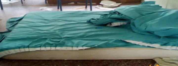 υλικές ζημιές σε σχολείο στη Θεσσαλονίκη κρεβάτι