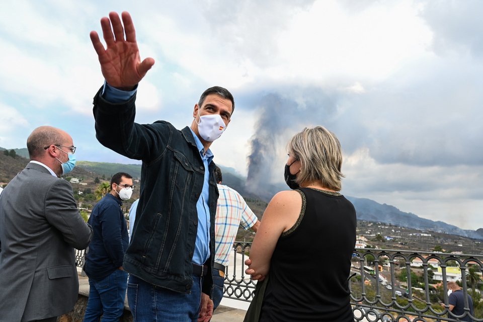 O Ισπανός πρωθυπουργός Πέδρο Σάντσεθ επισκέφθηκε χθες το νησί