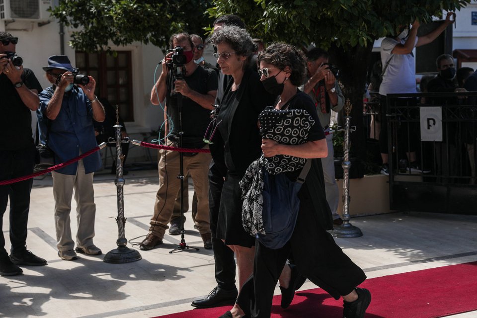 Η Μαργαρίτα Θεοδωράκη στην κηδεία του Μίκη Θεοδωράκη/ EUROKINISSI/ ΒΑΣΙΛΗΣ ΡΕΜΠΑΠΗΣ