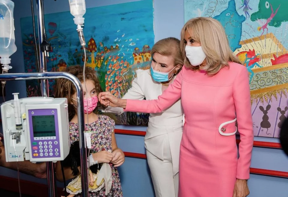 Η Μπριζίτ Μακρόν στην Αθήνα / Φωτογραφία: Instagram @elpida_association