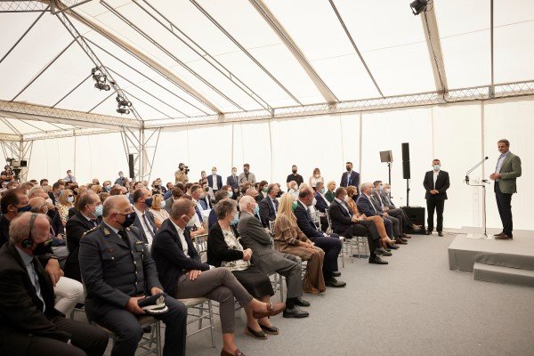Οι παρευρισκόμενοι στα εγκαίνια του πάρκου / Φωτογραφία: ΓτΠ/ΠΑΠΑΜΗΤΣΟΣ ΔΗΜΗΤΡΗΣ