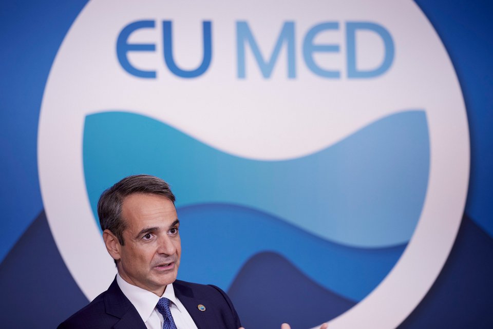 Συνέντευξη του Κυριάκου Μητσοτάκη στο Reuters/ Φωτογραφία: ΓΤΠ