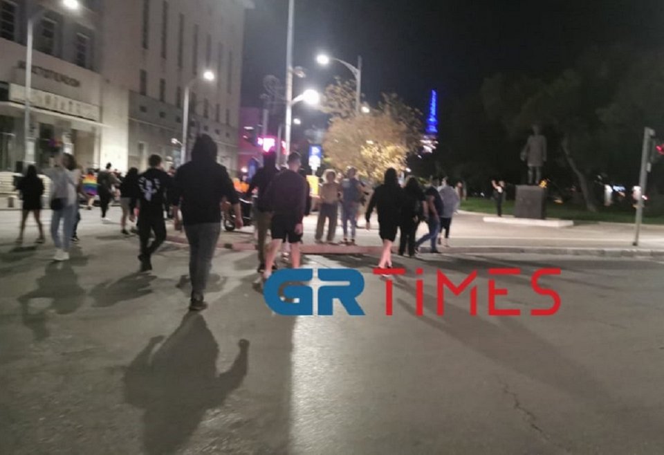 επίθεση με πέτρες στην πορεία του Thessaloniki Pride 25/9/2021
