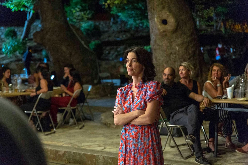 Η Μαρία Πρωτόππα σε σκηνή της σειράς