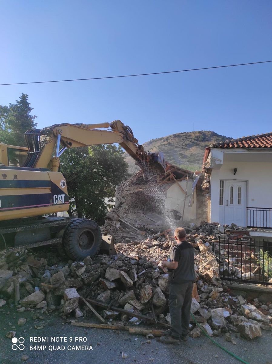 σεισμός Δαμάσι κατεδάφιση