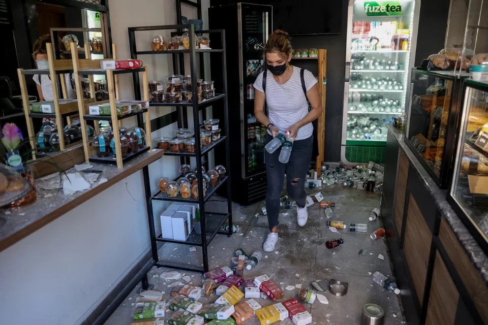 Ζημιές από τον σεισμό στην Κρήτη / Φωτογραφία: Eurokinissi